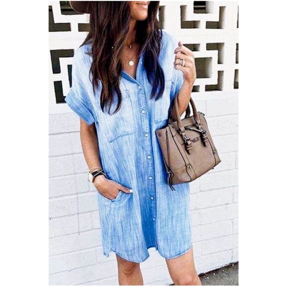 Dresses & Skirts - Riley DENIM Shirt Dress